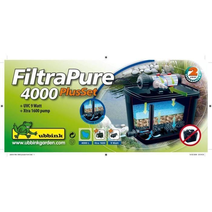 Kit de filtración para estanques <4000l - FiltraPure 4000 Kit de filtración para estanques <4000l - FiltraPure 4000