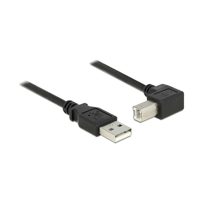 DeLOCK Cable USB 2.0 Macho A a Macho B en Ángulo, 5 Metros, Negro - 480 Mbit/s 0 DeLOCK Cable USB 2.0 Macho A a Macho B en Ángulo, 5 Metros, Negro - 480 Mbit/s 0
