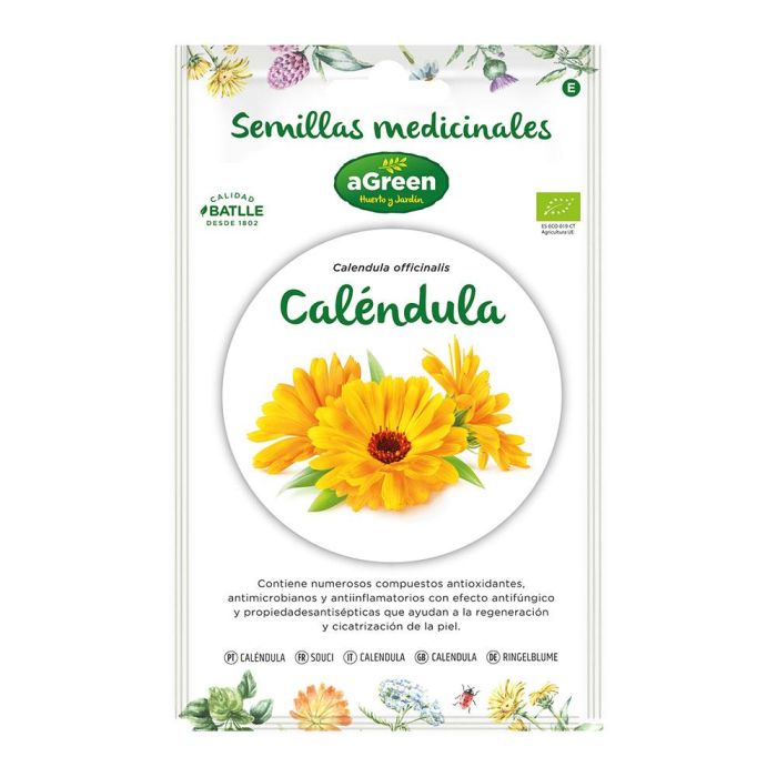 Sobre con semillas de calendula "medicinal" eco 857002bolsh agreen