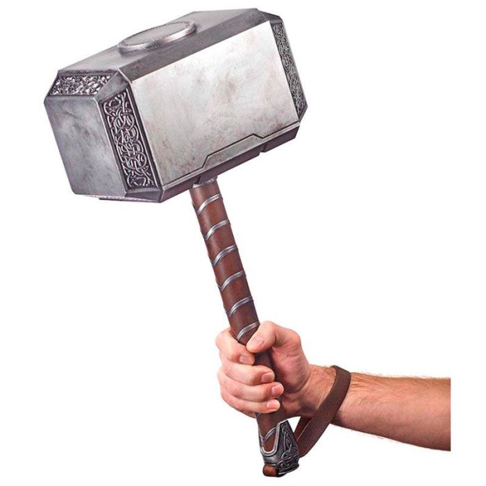 HASBRO Mjolnir Martillo de Thor Vengadores 1:1 Réplica con Luz y Sonido HASBRO Mjolnir Martillo de Thor Vengadores 1:1 Réplica con Luz y Sonido