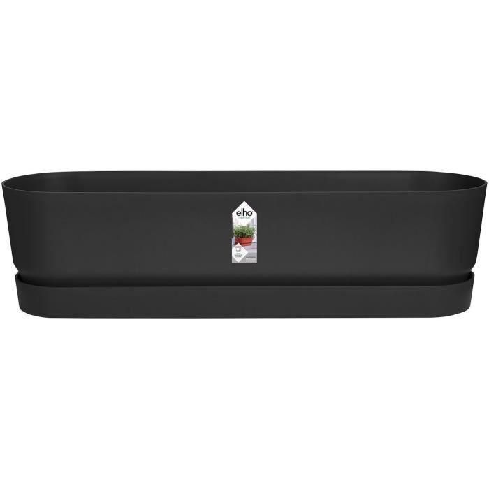 Greenville Oval Planter - Plastic - Ø70 - Negro