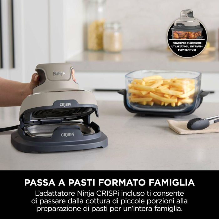 Freidora portátil sin aceite NINJA - CRISPI - Recipientes de 1,4 y 3,8 l - 4 programas preestablecidos - 1400 W - Beige 4 Freidora portátil sin aceite NINJA - CRISPI - Recipientes de 1,4 y 3,8 l - 4 programas preestablecidos - 1400 W - Beige 4