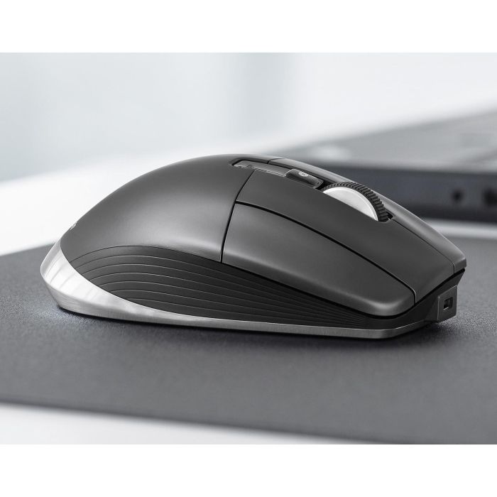 3Dconnexion CADMOUSE PRO WIRELESS 3DX-700116 - Ratón ergonómico para CAD, 7 botones, 7200 DPI, Bluetooth/USB 3