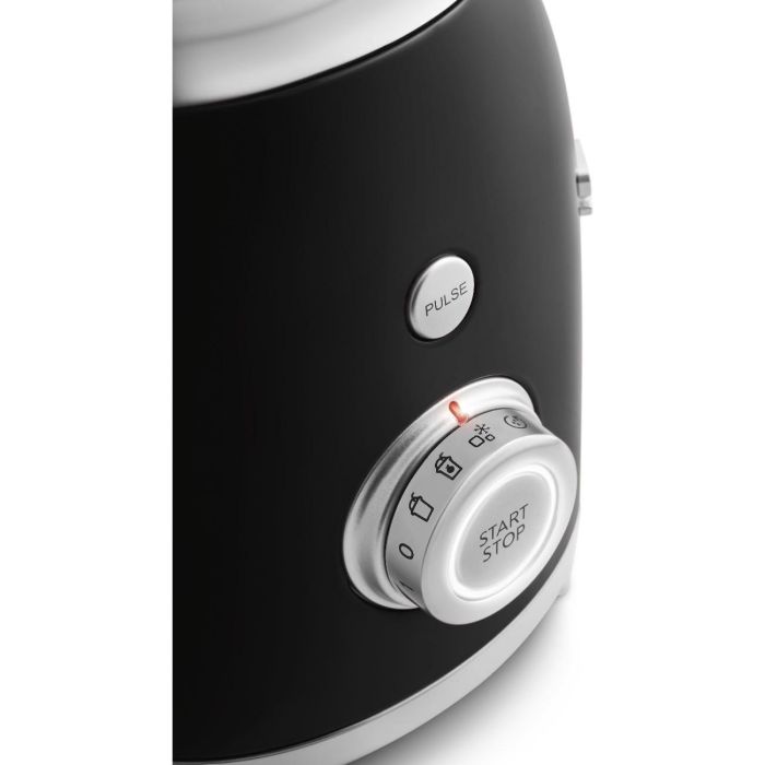 SMEG BLF03BLEU Batidora de Vaso, 800W, 1.5L, Función Pulso, Picahielos, 4 Velocidades, Negro 5