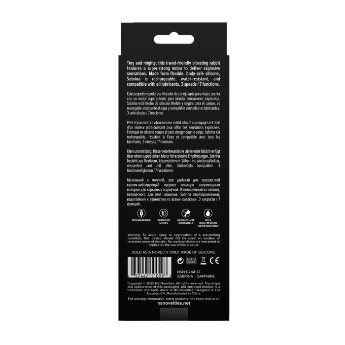 Vibrador Punto G NS Novelties Gold-n-Dreams Azul 2