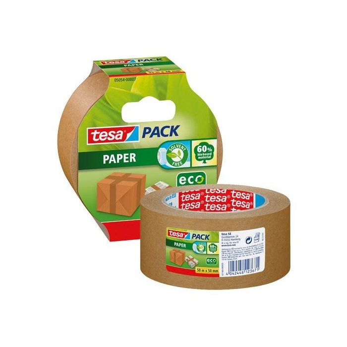 Tesa Cinta de Embalaje Tesapack 50Mx50 mm Papel Ecológico