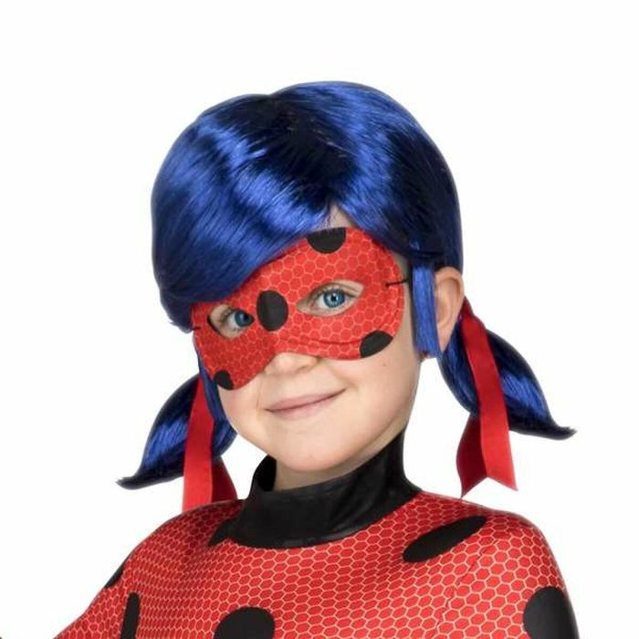 Peluca infantil ladybug con antifaz talla única 5 Peluca infantil ladybug con antifaz talla única 5