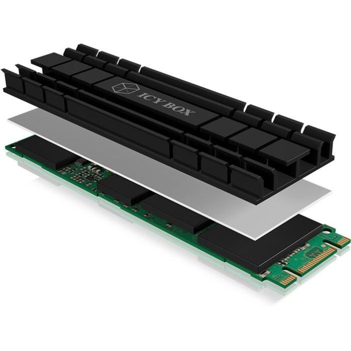 ICY BOX IB-M2HS-701 Disipador Térmico / Radiador para SSD M.2 2280 NVMe, Negro, Compatible con PS5 8 ICY BOX IB-M2HS-701 Disipador Térmico / Radiador para SSD M.2 2280 NVMe, Negro, Compatible con PS5 8