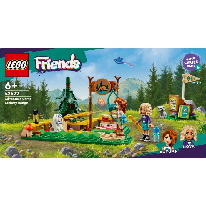 LEGO 42622 Campamento Aventura: Área Tiro Con Arco con mini personajes Autumn y Nova y diana que cae 9