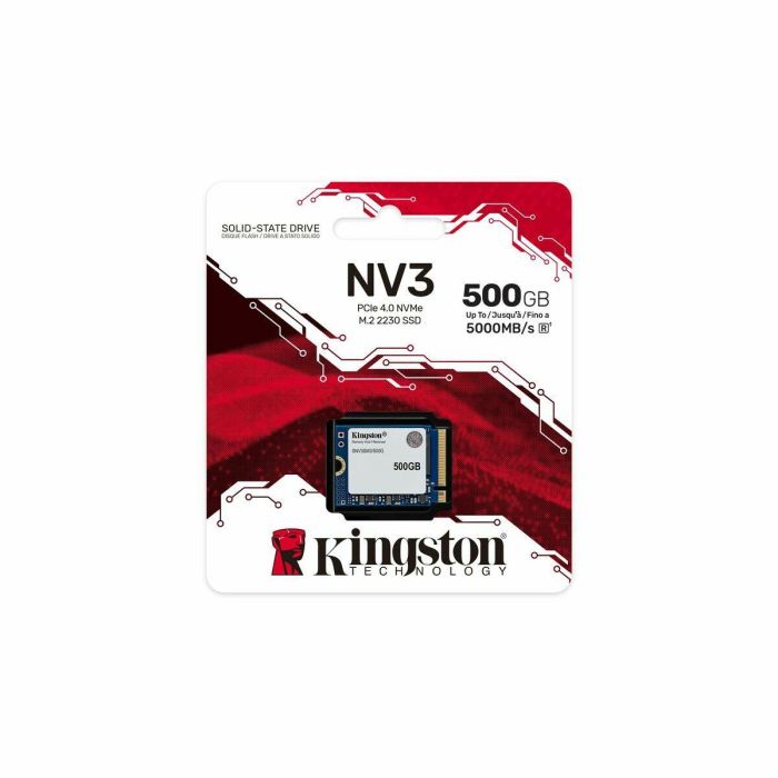 Kingston NV3 500GB SSD NVMe PCIe 4.0 M.2 2230 hasta 5000MB/s lectura para portátil ultraligero 2 Kingston NV3 500GB SSD NVMe PCIe 4.0 M.2 2230 hasta 5000MB/s lectura para portátil ultraligero 2