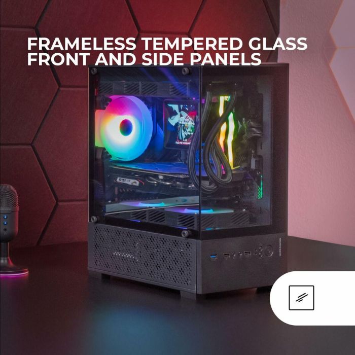 Caja Semitorre ATX Mars Gaming MC-SE2 Negro 5 Caja Semitorre ATX Mars Gaming MC-SE2 Negro 5
