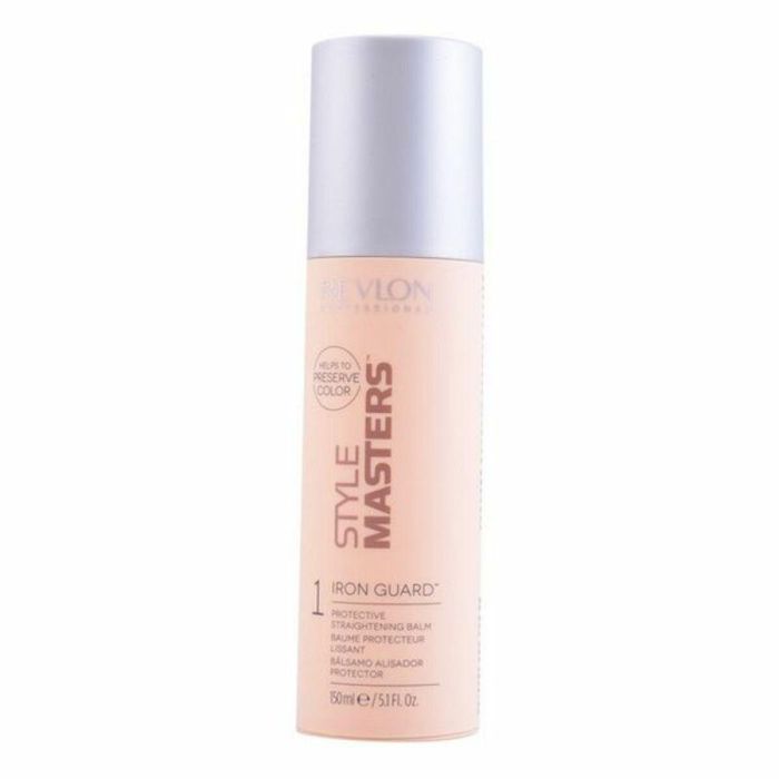 Revlon STYLE MASTERS Iron Guard - Protector térmico para pelo, 150 ml, bálsamo alisador, protege contra el frizz y el calor