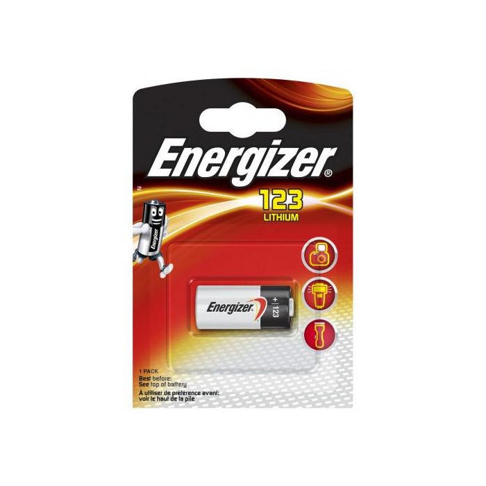 Energizer Pila Especial Lithium Photo EL123 1500 mAh para Cámara - E300777601