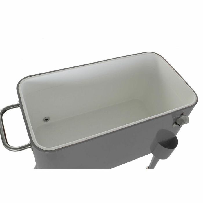 Nevera DKD Home Decor Con ruedas Gris Gris oscuro Acero Polipropileno 56 L 74 x 43 x 80 cm (74 x 43 x 80 cm) 4 Nevera DKD Home Decor Con ruedas Gris Gris oscuro Acero Polipropileno 56 L 74 x 43 x 80 cm (74 x 43 x 80 cm) 4