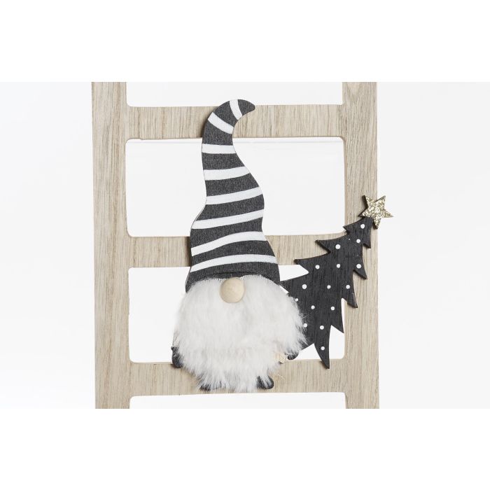 DKD Home Decor Decoración Navidad Moderna Escalera de MDF Natural, Negro y Blanco, 1.5x16x46 cm (6 Unidades) Surtido Aleatorio 1