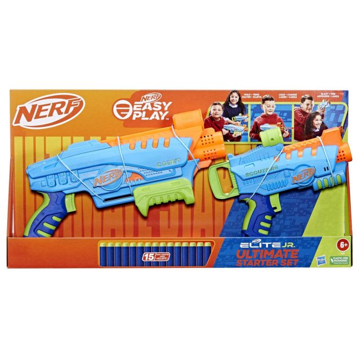 Nerf Elite Junior Ultimate Starter Set, 2 Blasters, 15 Darts Nerf Elite 5 Nerf Elite Junior Ultimate Starter Set, 2 Blasters, 15 Darts Nerf Elite 5