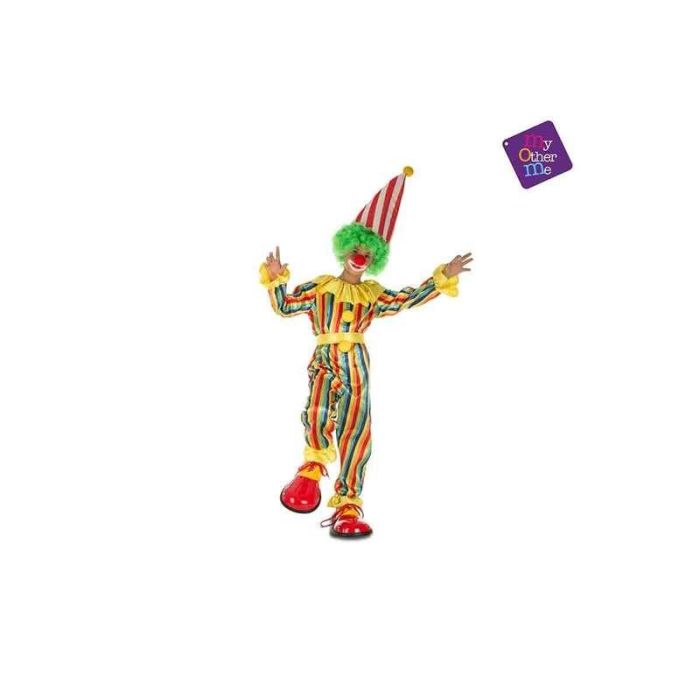 Disfraz payaso de rayas talla 7-9 años 4 Disfraz payaso de rayas talla 7-9 años 4