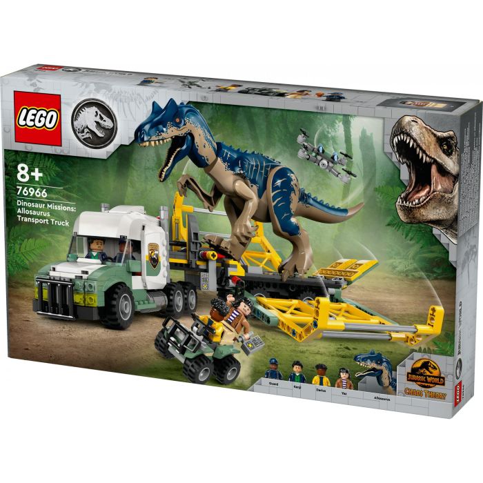 LEGO 76966 Jurassic World Dinosaurier-Missionen: Allosaurus-Transporter, Set de Construcción de Dinosaurios 10