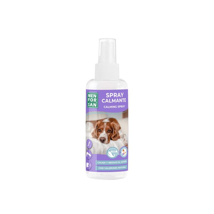 Men For San Spray Calmante Perros con Valeriana Natural, Reduce Estrés y Ansiedad, 60 ml