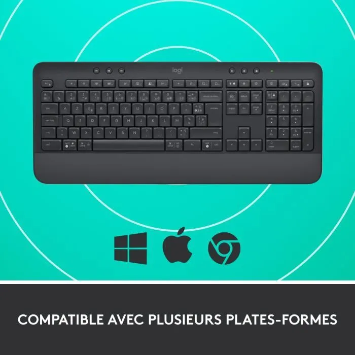Logitech Teclado Inalámbrico Ergonómico Completo SEADSETS -SIGNATURA K650 Graphite 5