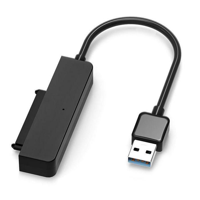 CoreParts Adaptador Convertidor USB 3.2 Gen 1 (5Gbps) a SATA para Discos Duros SSD/HDD 2.5" Externo Plug & Play Negro 2