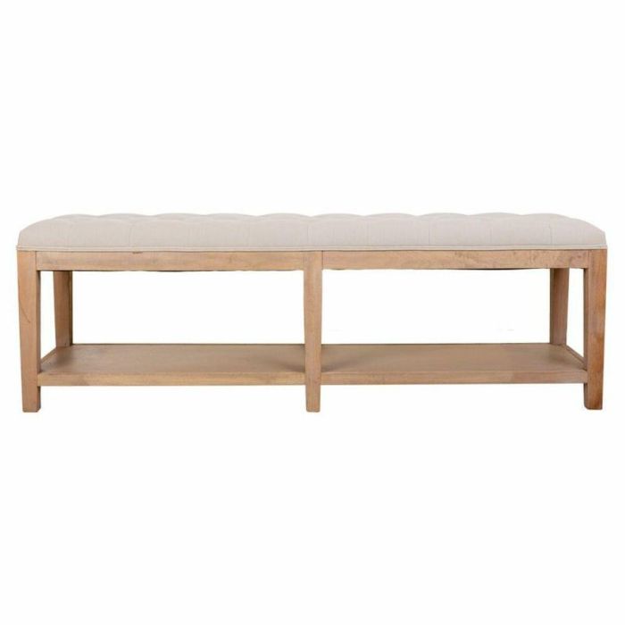 Banqueta Alexandra House Living Gris Crema 38 x 51 x 150 cm 7