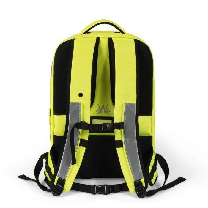Dicota Mochila Hi-Vis 32-38L TPU 600D rPET Amarillo 360x520x260mm 1.64kg Alta Visibilidad Certificada EN ISO 20471:2013 3