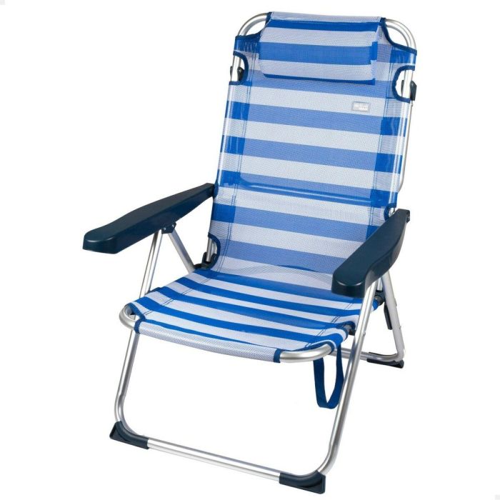 Silla Plegable Aktive A rayas 48 x 90 x 60 cm (2 Unidades) 5 Silla Plegable Aktive A rayas 48 x 90 x 60 cm (2 Unidades) 5