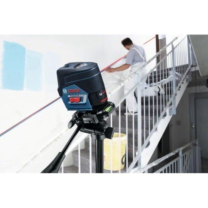 Bosch Professional GCL 2-50 C + RM2 + BT 150 (AA) Láser de líneas cruzadas con Trípode BT 150 y Soporte RM2 para Interior/Exterior 0601066G02 2