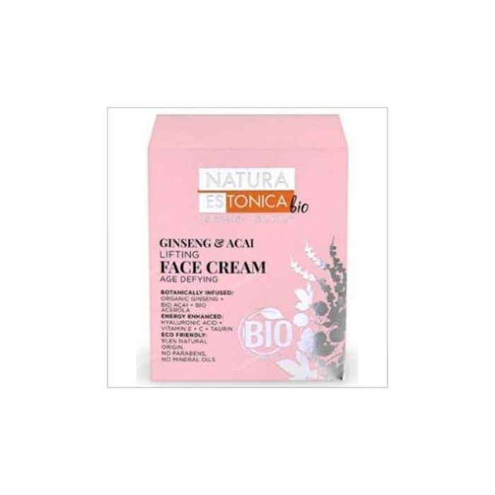 NATURA ESTONICA Crema Facial Ginseng-Acai Bio 50ml - Hidratación Profunda para Piel Madura y Seca con Efecto Reafirmante