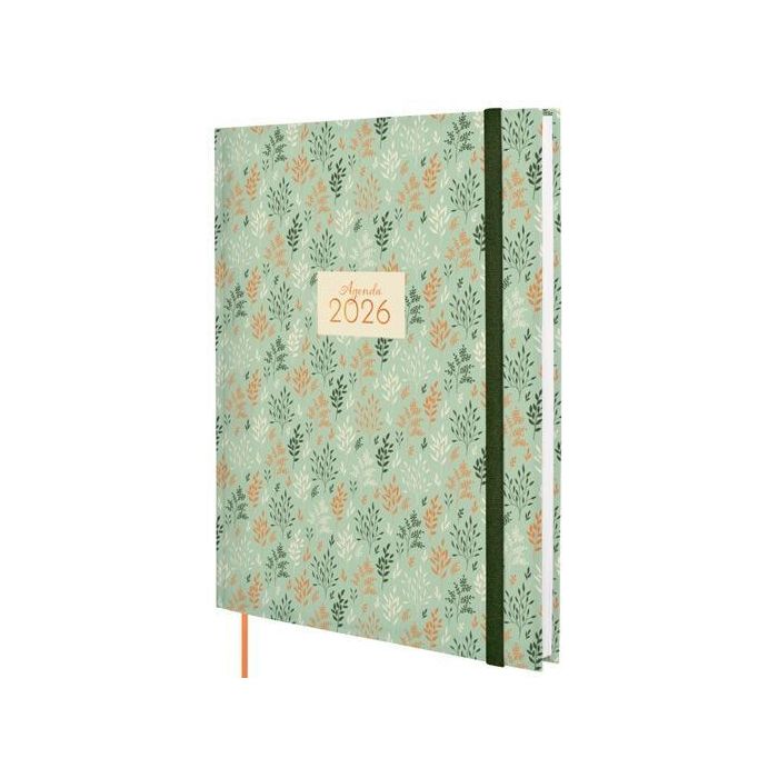 Finocam Y12-210x270 mm Svv Agenda Dynamic Berlín 2026 Profesional Tapa Dura Acolchada Trigo con Goma Elástica