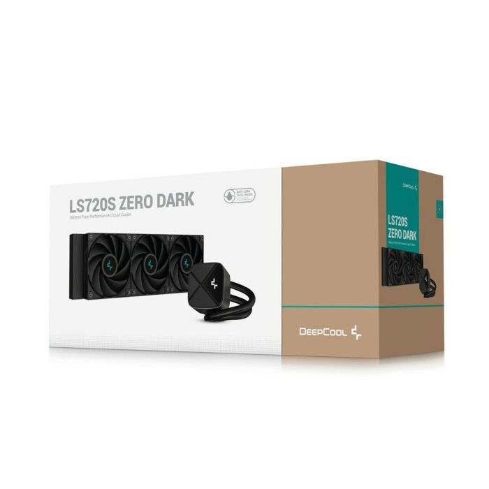 DEEPCOOL - LS720S Zero Dark - CPU AIO con refrigeración por agua - 3x120 mm - Negro 1