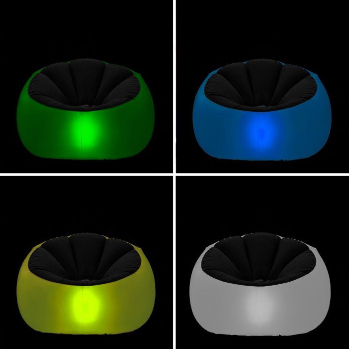 Sillón Hinchable con LED Multicolor y Mando Chight InnovaGoods 11 Sillón Hinchable con LED Multicolor y Mando Chight InnovaGoods 11