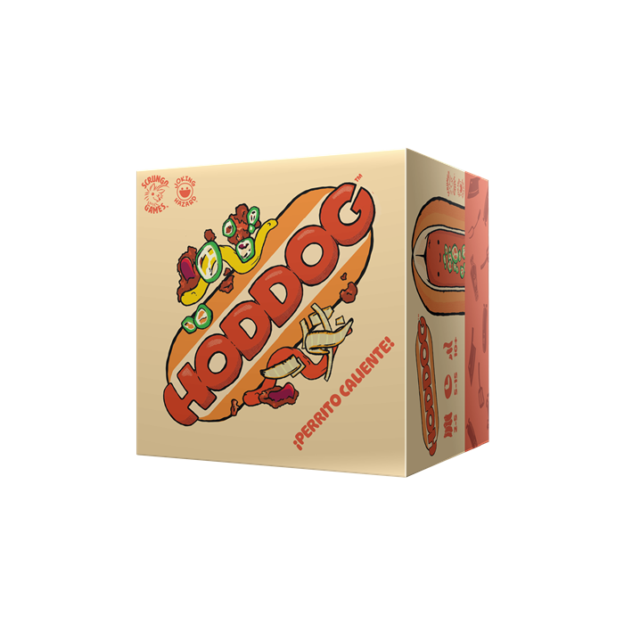 Explosm Hoddog JHHO01ES - Juego de Mesa de Habilidad 'Crea el Perrito Caliente más Largo' para 2-5 Jugadores, +10 Años