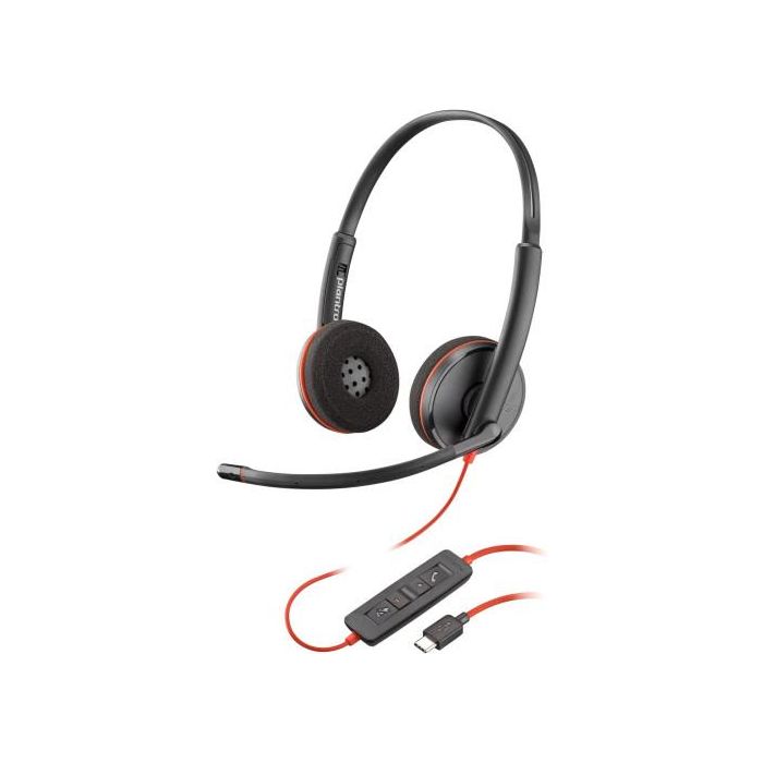 HP Auriculares Blackwire 3325 Stereo Certificado para Microsoft Teams, Conexión USB-C y Jack 3.5mm, Adaptador USB-C/A HP Auriculares Blackwire 3325 Stereo Certificado para Microsoft Teams, Conexión USB-C y Jack 3.5mm, Adaptador USB-C/A