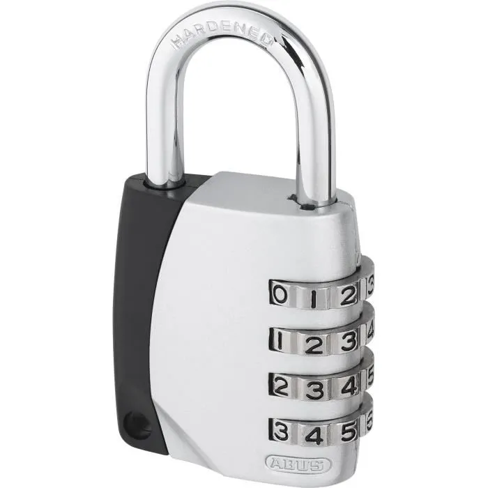 Abus Candado de combinación 155/40 B/DFNLI - Arco de acero - Código digital de tres dígitos personalizable 1