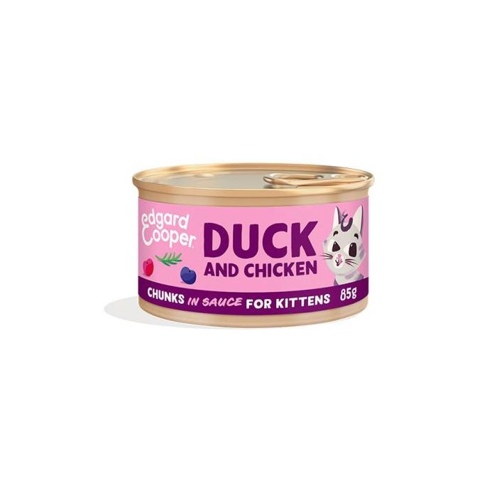 Alimento Húmedo para Gatitos, Trocitos de Pato y Pollo, en Lata - Pack de 18 x 85 g Alimento Húmedo para Gatitos, Trocitos de Pato y Pollo, en Lata - Pack de 18 x 85 g