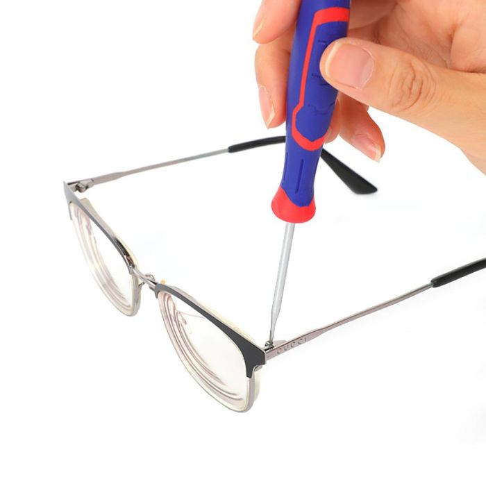 Workpro Juego de Destornilladores de Precisión 7 Piezas 3 Phillips + 4 Planos Cuerpo Cromo-Vanadio Punta Magnética Mango Ergonómico 6