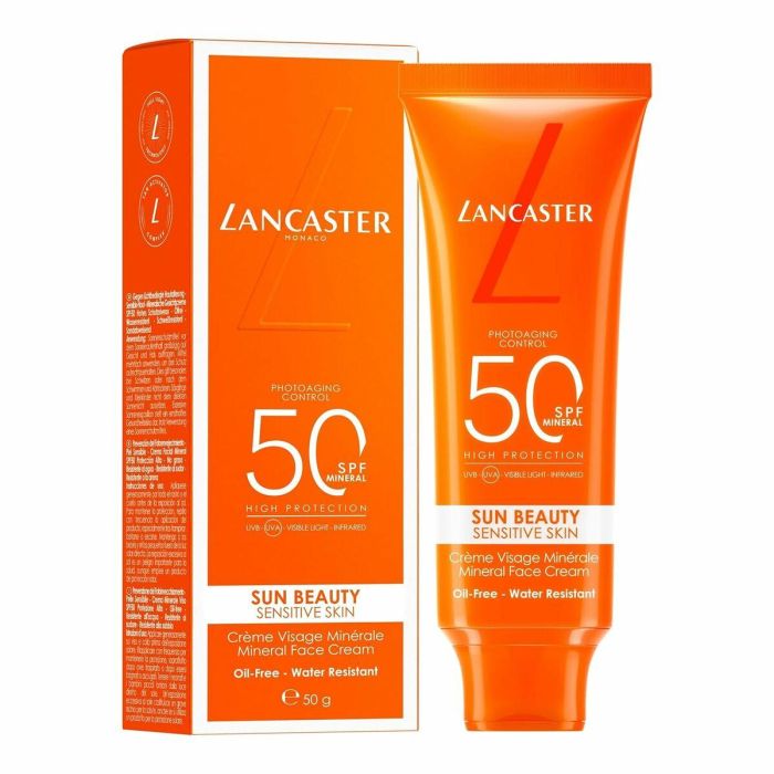 LANCASTER SUN BEAUTY Crema Facial Mineral SPF50 para Piel Sensible 30 ml 2