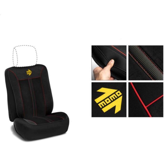 Respaldo De Asiento Estilo Negro-Rojo MOMLSCU50BR 3 Respaldo De Asiento Estilo Negro-Rojo MOMLSCU50BR 3
