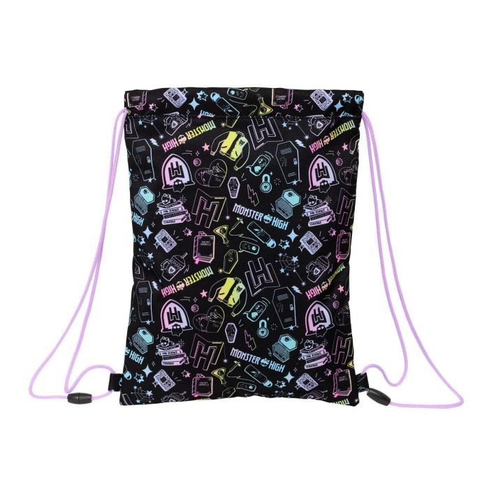 Bolsa Mochila con Cuerdas Monster High Negro 26 x 34 x 1 cm 1 Bolsa Mochila con Cuerdas Monster High Negro 26 x 34 x 1 cm 1