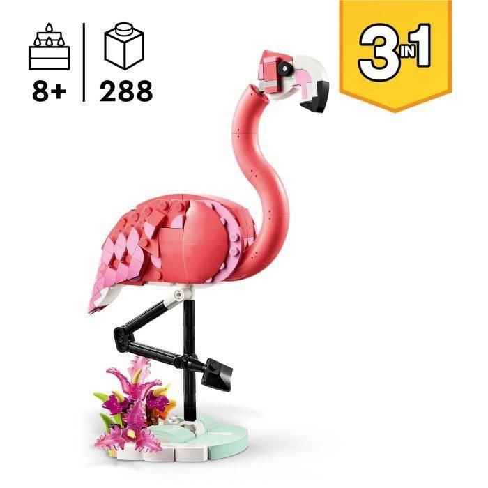 Juego de construccion fauna salvaje: flamenco rosa lego creator 1 Juego de construccion fauna salvaje: flamenco rosa lego creator 1