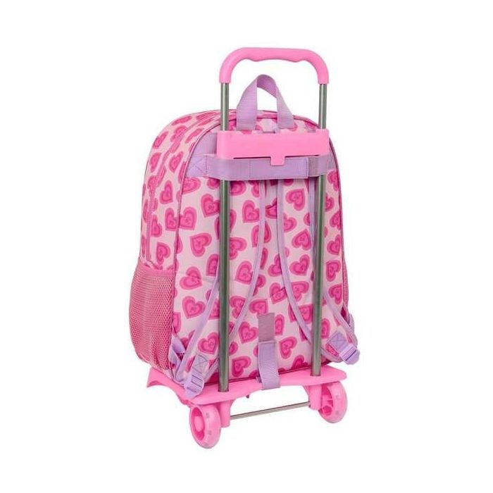 Mochila Escolar con Ruedas Barbie Love Rosa 33 x 42 x 14 cm 1 Mochila Escolar con Ruedas Barbie Love Rosa 33 x 42 x 14 cm 1