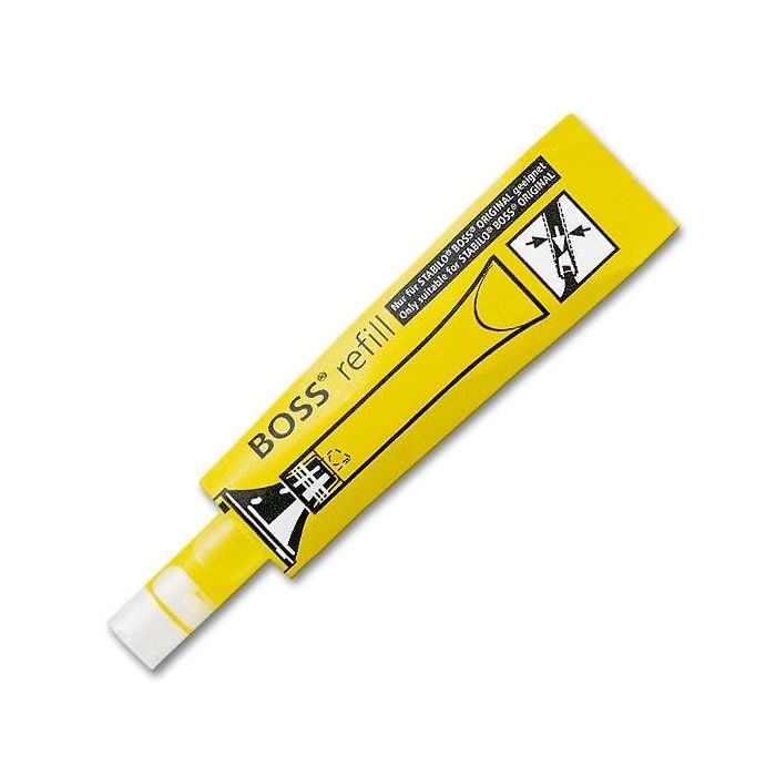 Stabilo Recarga De Marcador Fluorescente Boss Amarillo Caja 20 Ud