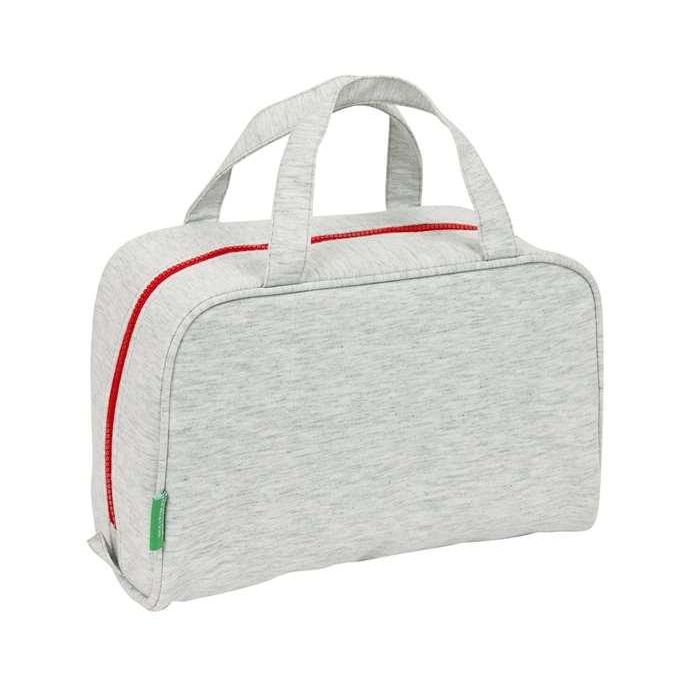 Neceser Escolar Benetton Pop Gris 31 x 14 x 19 cm 1