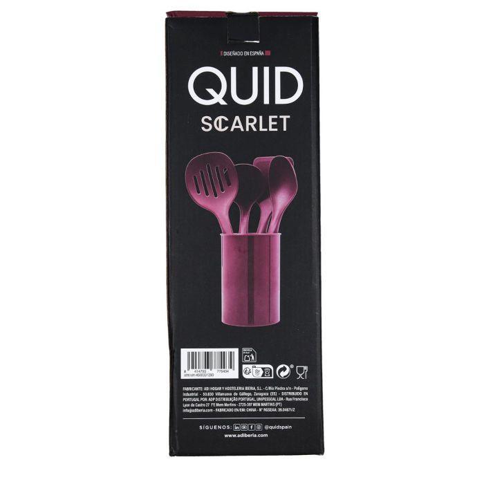 Set 4 Utensilios con Cubo Scarlet Quid 32 cm 2