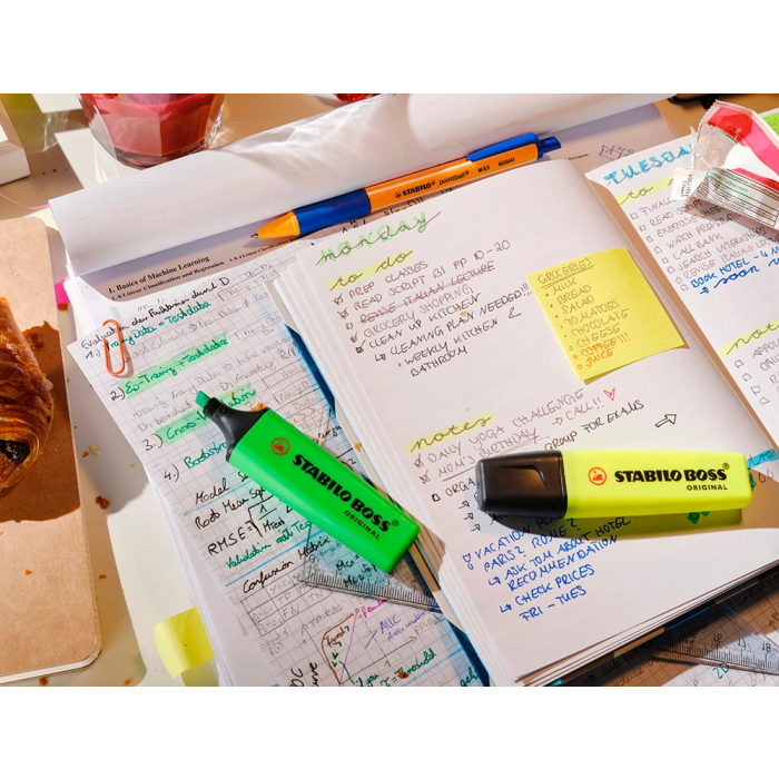 Stabilo Boss Original Marcador Fluorescente Rojo Set de 10 Unidades (Set de 10) 3