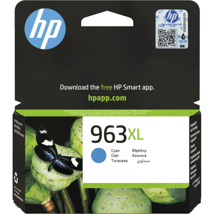 Ink-Jet Hp 963 XL Officejet Pro 9010 - 9020 - 9022 - 9023 - 9025 Cian 1600 Paginas Ink-Jet Hp 963 XL Officejet Pro 9010 - 9020 - 9022 - 9023 - 9025 Cian 1600 Paginas