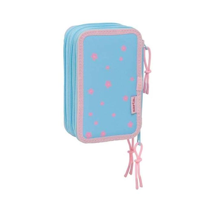 Safta Plumier Triple 37 pcs Stitch "Happy" 12,5x19,5x5,5 cm 1