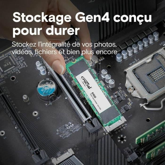 Crucial CT1000E100SSD8 Disco Duro SSD Interno 1 TB PCIe Gen 4.0 x4 NVMe M.2 2280 2 Crucial CT1000E100SSD8 Disco Duro SSD Interno 1 TB PCIe Gen 4.0 x4 NVMe M.2 2280 2